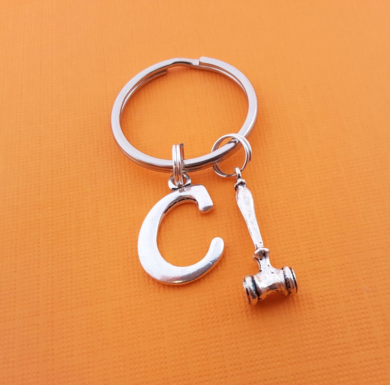 Gavel Keychain Judge / Court Gift Personalized Keychain Etsy