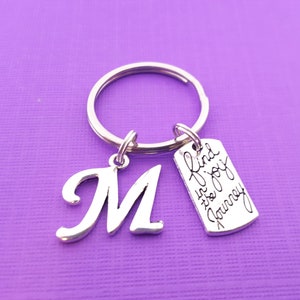 Find Joy in the Journey Charm - Personalized Key chain - Initial Key Chain - Motivational Gift - Key Chain - Gift - Custom KeyChain