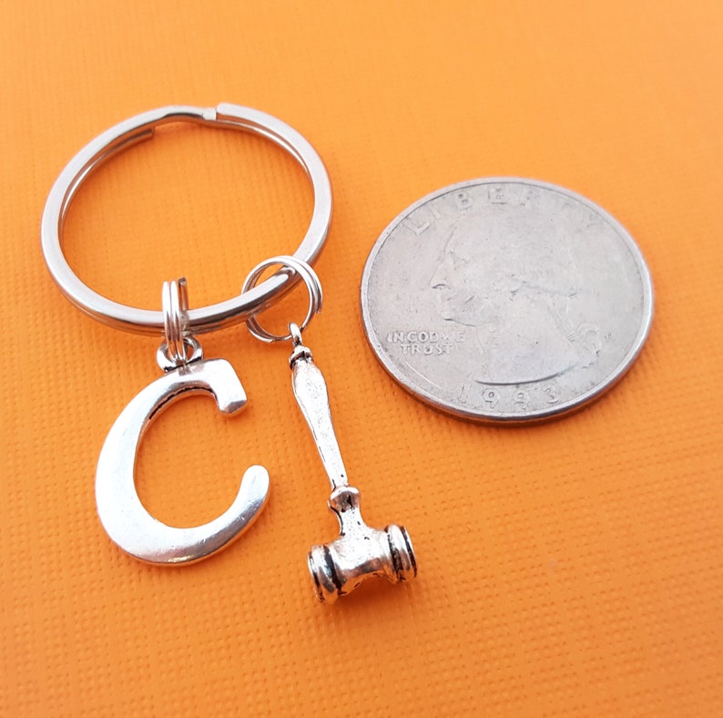 Gavel Keychain Judge / Court Gift Personalized Keychain Etsy