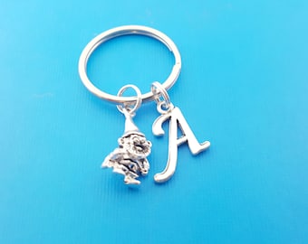 Gnome Keychain - Gnome - Personalized Keychain - Initial Keychain - Custom Key Chain - Personalized Gift - Gift for Him / Her