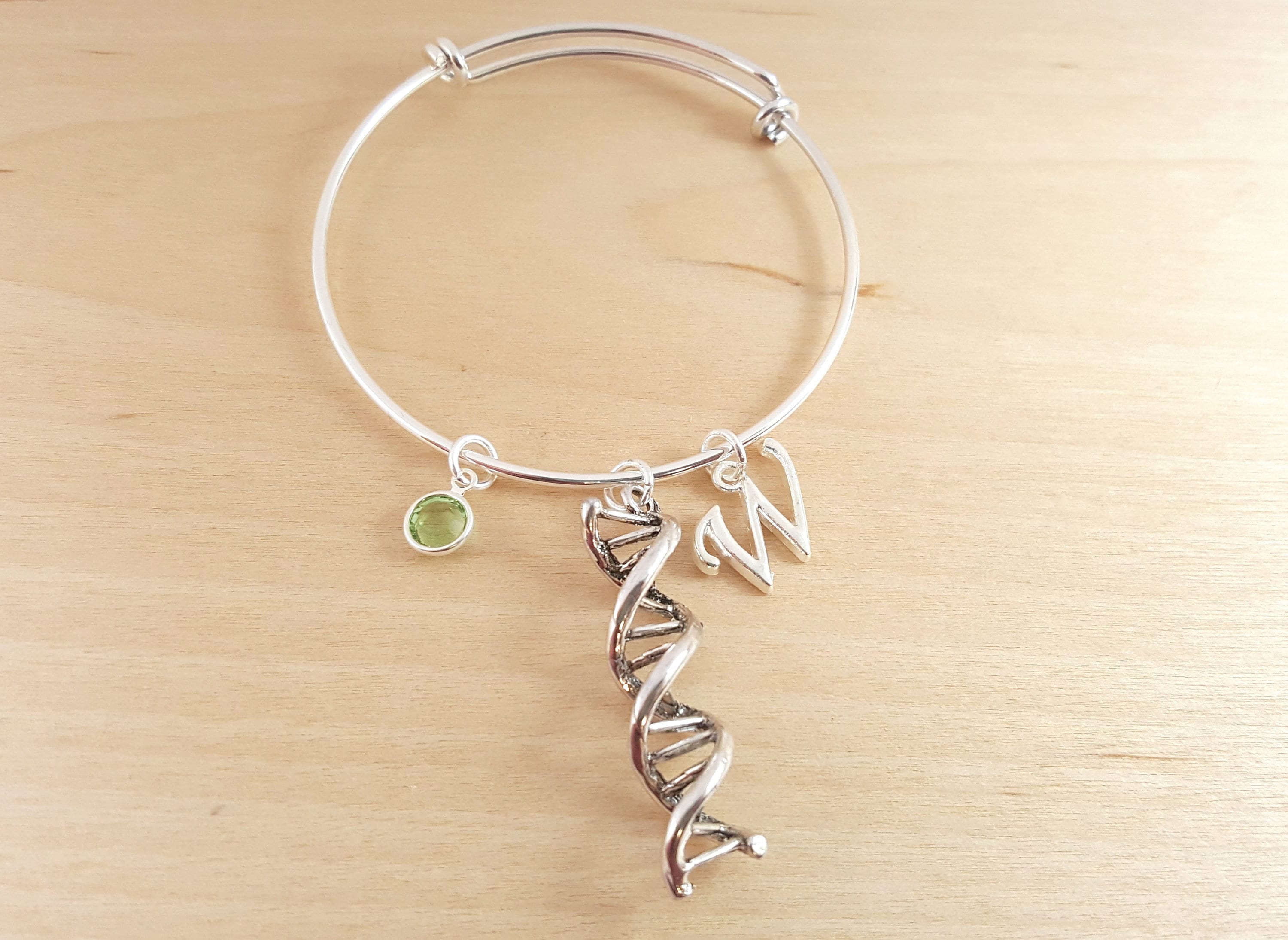 DNA Strand Bangle DNA Bracelet DNA Bangle Silver Etsy