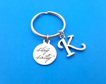 Stay Salty Keychain - Personalized Keychain - Custom Key Chain - Personalized Gift-Gift for Him / Her - Stay Salty Keychain - Stay Salty