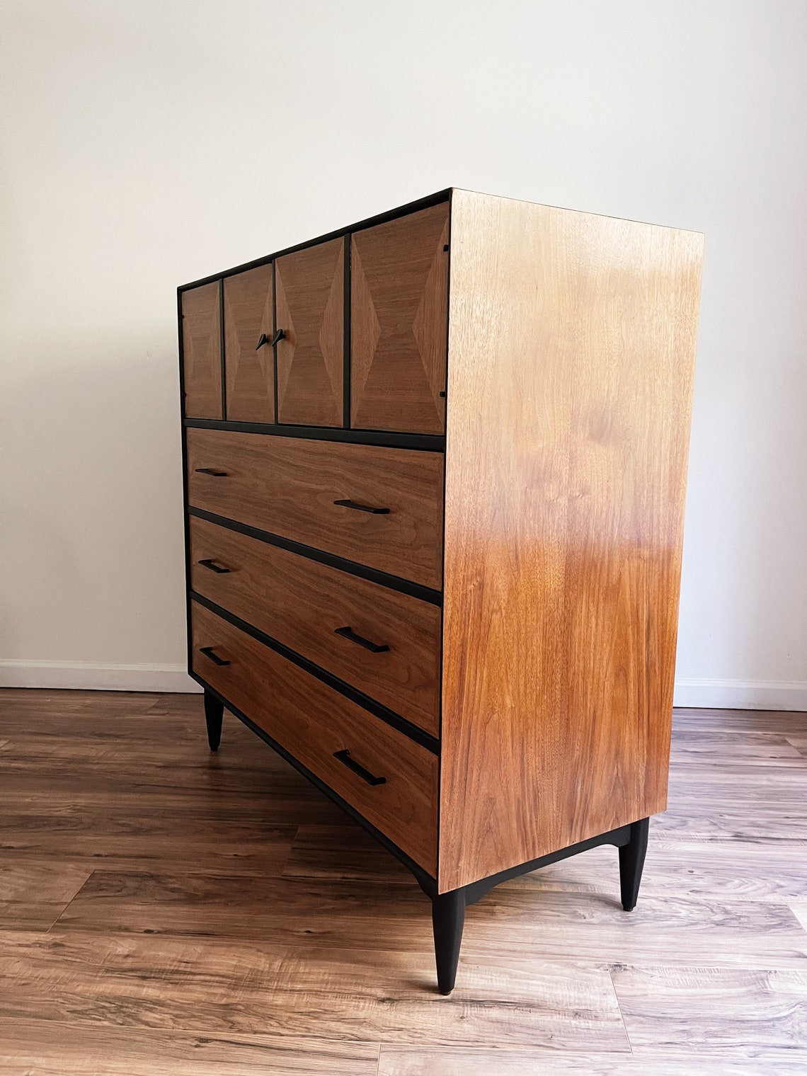 Soldtwotone Tallboy Dresser MCM Armoire Etsy