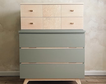 Two-Tone Highboy Dresser