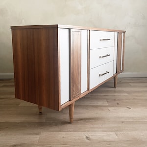 Two-Tone Sideboard Buffet Credenza image 8