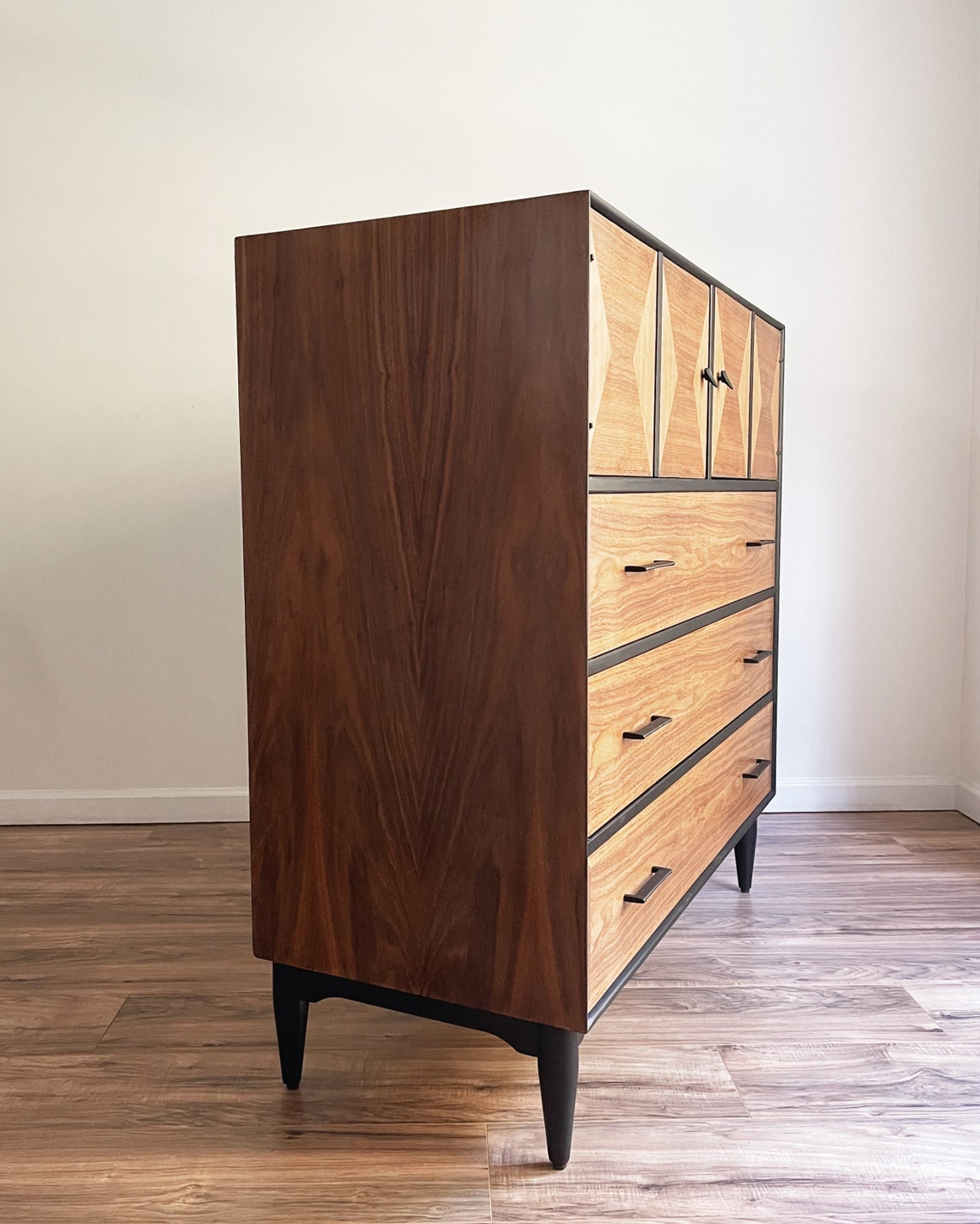 Soldtwotone Tallboy Dresser MCM Armoire Etsy