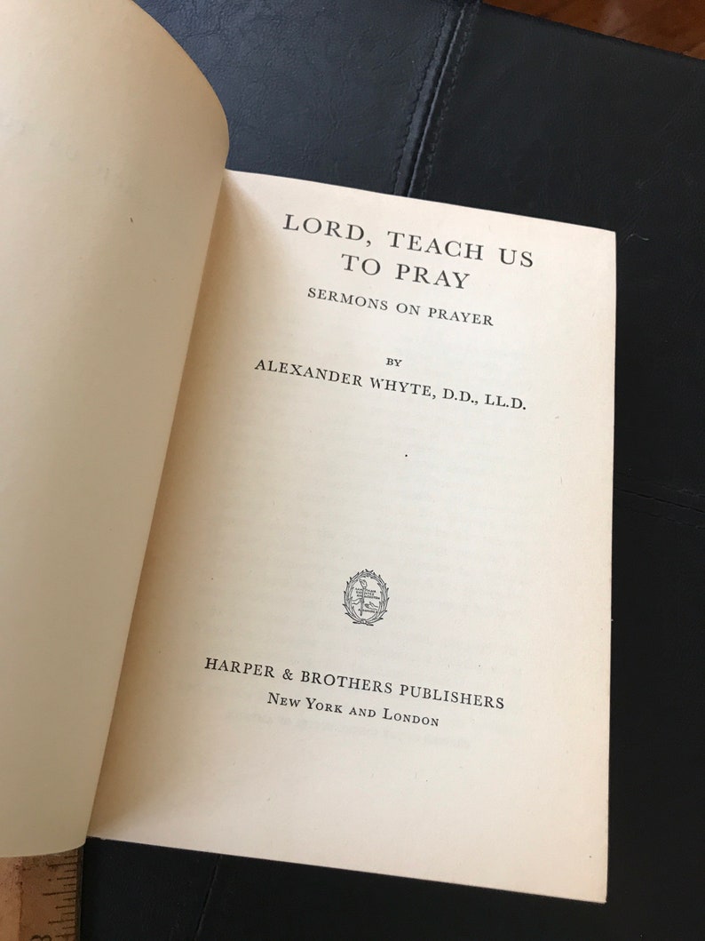 Lord Teach Us to Pray, Alexander Whyte, 1900s - Etsy