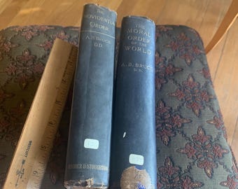 2 livros de Alexander Balmain Bruce, 1897/1899