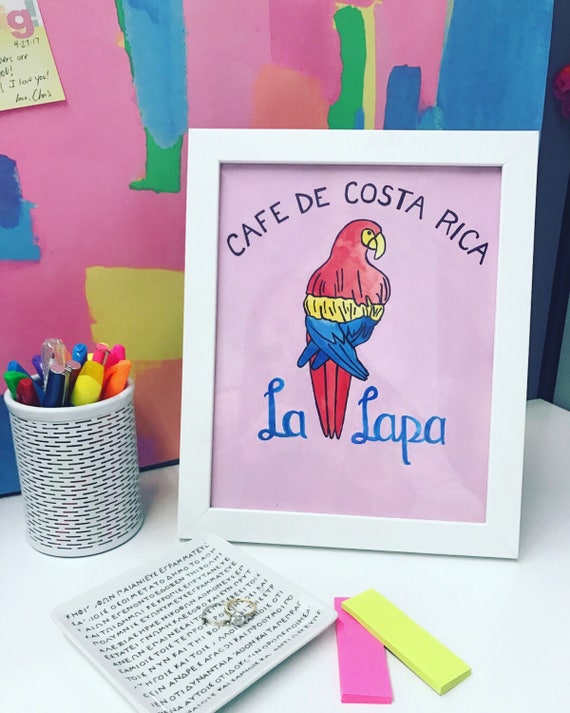 Pastel Vintage Costa Rican Coffee Design Etsy Pastel Vintage Costa Rican Coffee Design Etsy