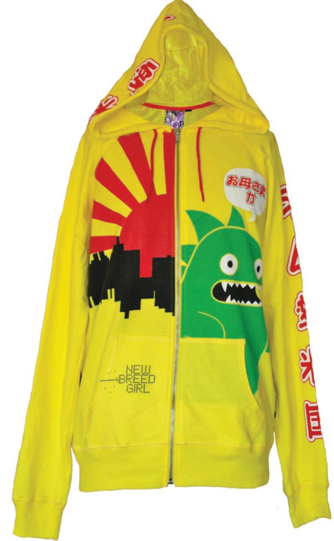 Newbreed Custom Baggy Zipper Hoodie Featuring Tokzilla Etsy