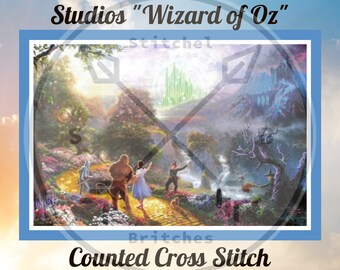 Size: Finished 10 x 8 Approx Vintage Kit-Stonehearth Hutch by Candamar Designs Cross Stitch Kit NIP by Thomas Kinkade