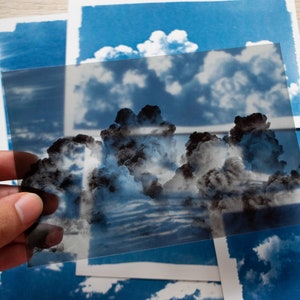 Kit cyanotype, kit de création manuelle pour adultes, pochoir cyanotype, kit d'impression solaire, travaux de bricolage, kit de bricolage cyanotype, kit de bricolage, impression cyanotype