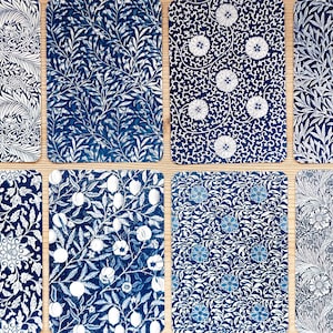 Pochoirs cyanotype, kit cyanotype juste des pochoirs, travaux de bricolage, impression cyanotype, kit de création, cyanotype william morris, motifs william morris