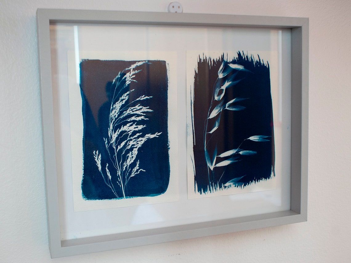 24 Stück A5 Cyanotypie Papier Set - Sonnendruckpapier Mit Vorlagen Für Kreative Bastelprojekte