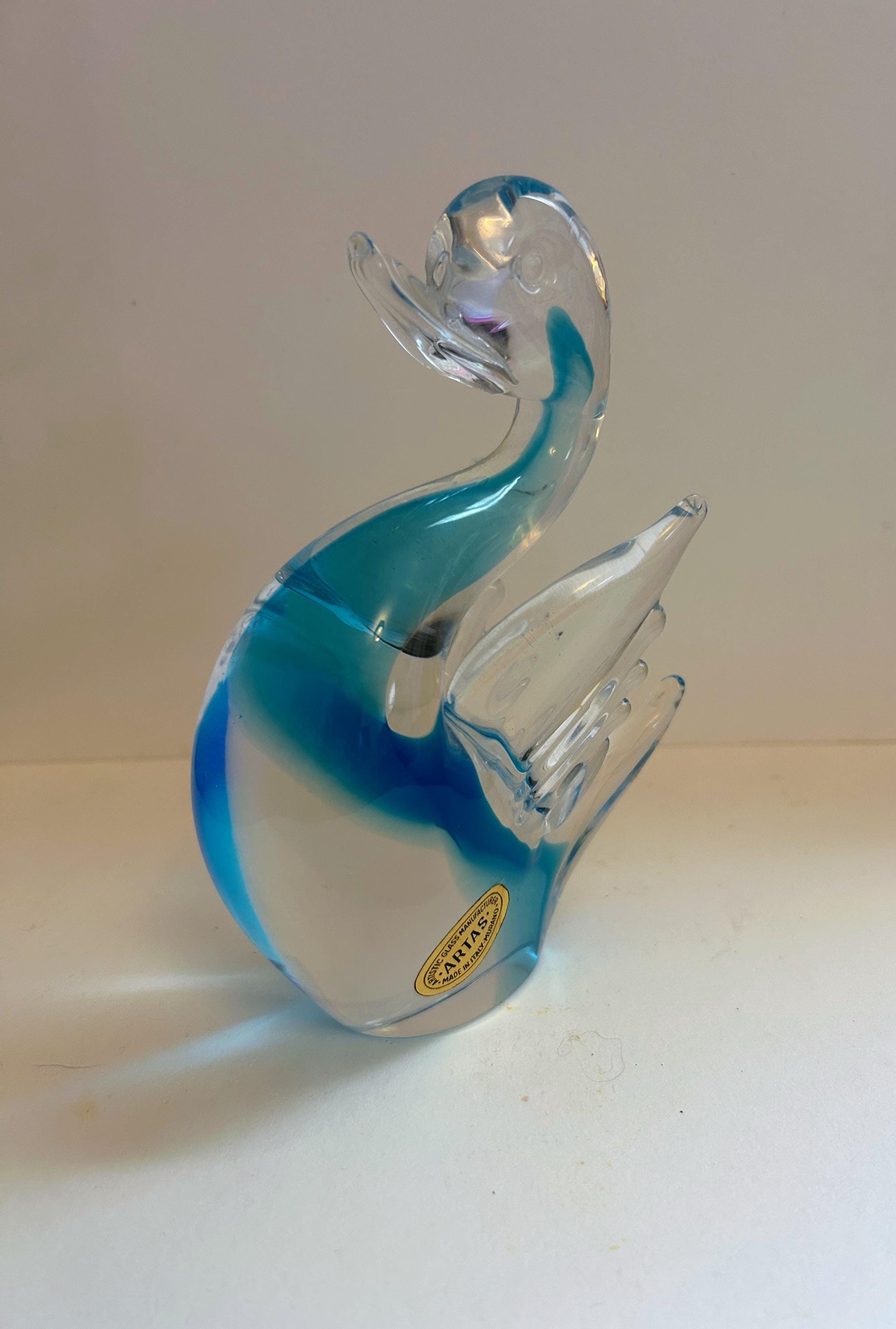 Italian glass swan - Etsy 日本