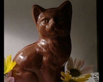 Our Solid Chocolate Cat.  The purrrfect gift for any Cat Lover!  Please don't order if the area you are shipping to exceeds 65 degrees.