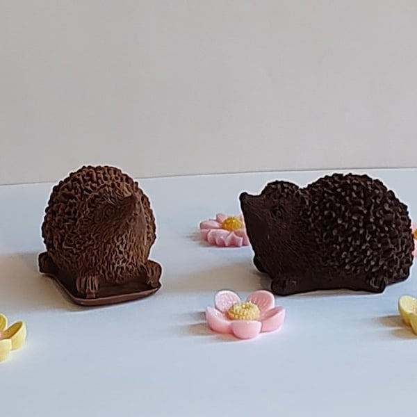 Adorable Solid Chocolate Hedgehogs!