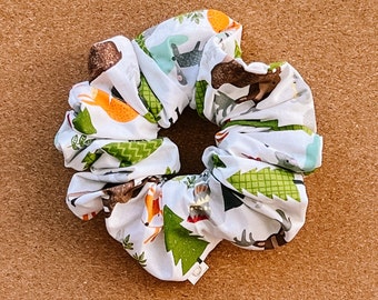 Griz Scrunchie | children's scrunchies | woodland animals | gift's for kid's | hair scrunchies | hair accessories