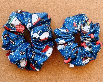 Adorable Christmas Scrunchie | Cute Christmas scrunchie | Christmas scrunchies | Xl scrunchie | Kris Kringle