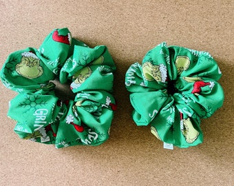 Adorable Bah Humbug Christmas Scrunchie | Kris Kringle | Christmas Gifts | XL Scrunchie