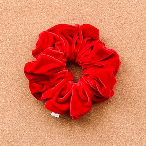 Red Velour Scrunchie | Santa scrunchie | scrunchies | velour scrunchies | gifts for her