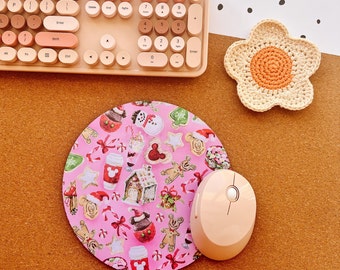 Christmas Treats Mouse Mat | adorable desk accessories | mouse pad | Kris Kringle