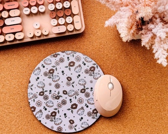 Autumn Cinnabon Mouse Mat | adorable desk accessories | mouse pad | gaming desk mat