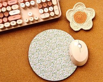 Tulip Time Mouse Mat | adorable desk accessories | mouse pad | spring decor