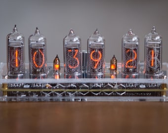 IN-14 Nixie Tube Clock Transparentes Gehäuse