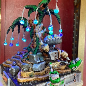 Robot Sculpture, 3D Robot Display, Steampunk Sculpture, Theme Sculpture, Theme Art, Art Collectable, Steampunk Robot, Light Up Sculpture