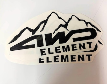 Honda Element AWD Decal Set: Realtime 4WD Vinyl Stickers