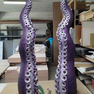 Octopus Tentacle, Octopus Sculpture, Tentacle Sculpture, 3D Tentacle, Hand Sculpted Kracken, Kracken Tentacle, Steampunk Octopus, Octopus