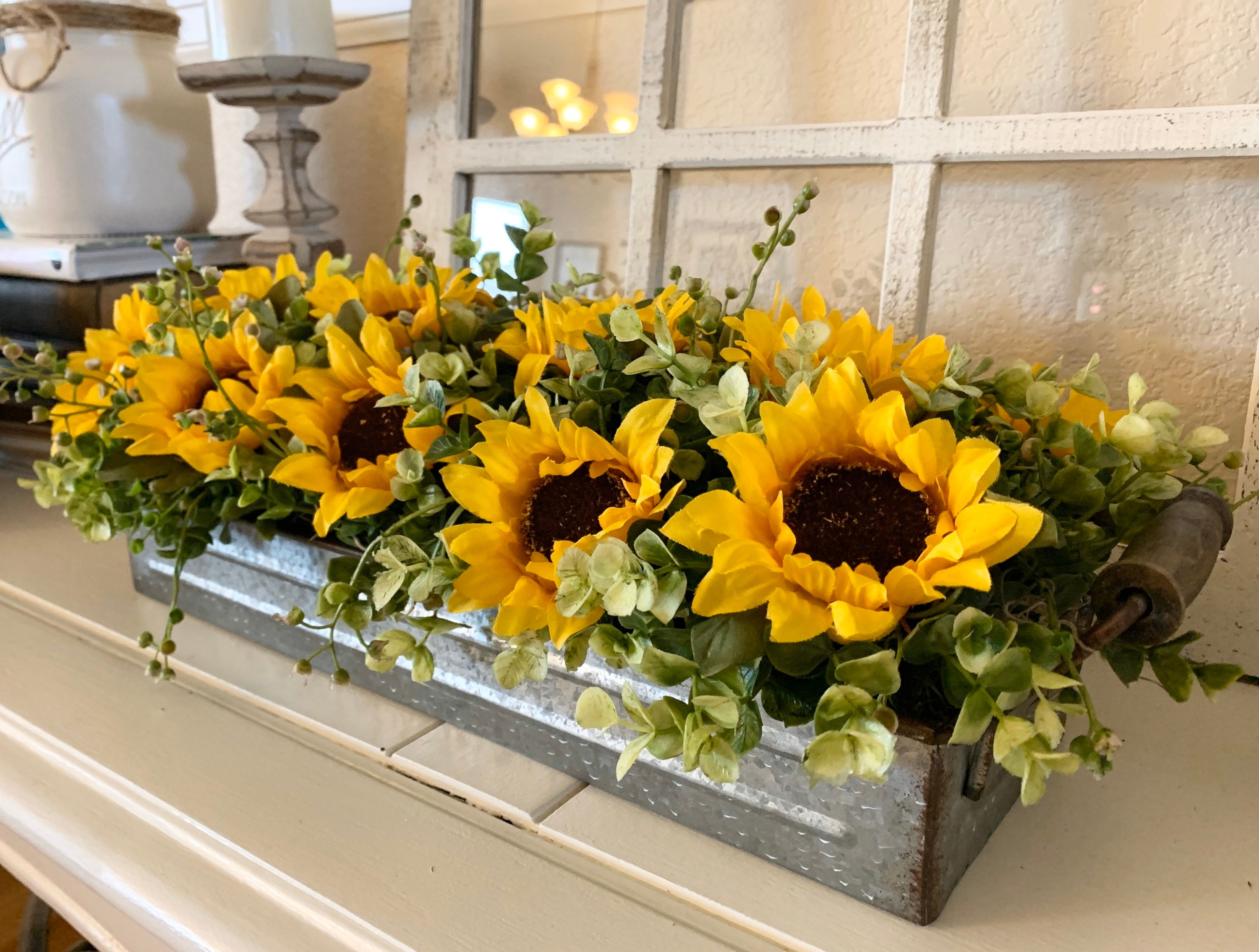 Scroll Sunflower Over-The-Sink Shelf