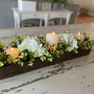 Candle Centerpiece Dining Room Table Kitchen Island Fireplace Mantle 24 ...