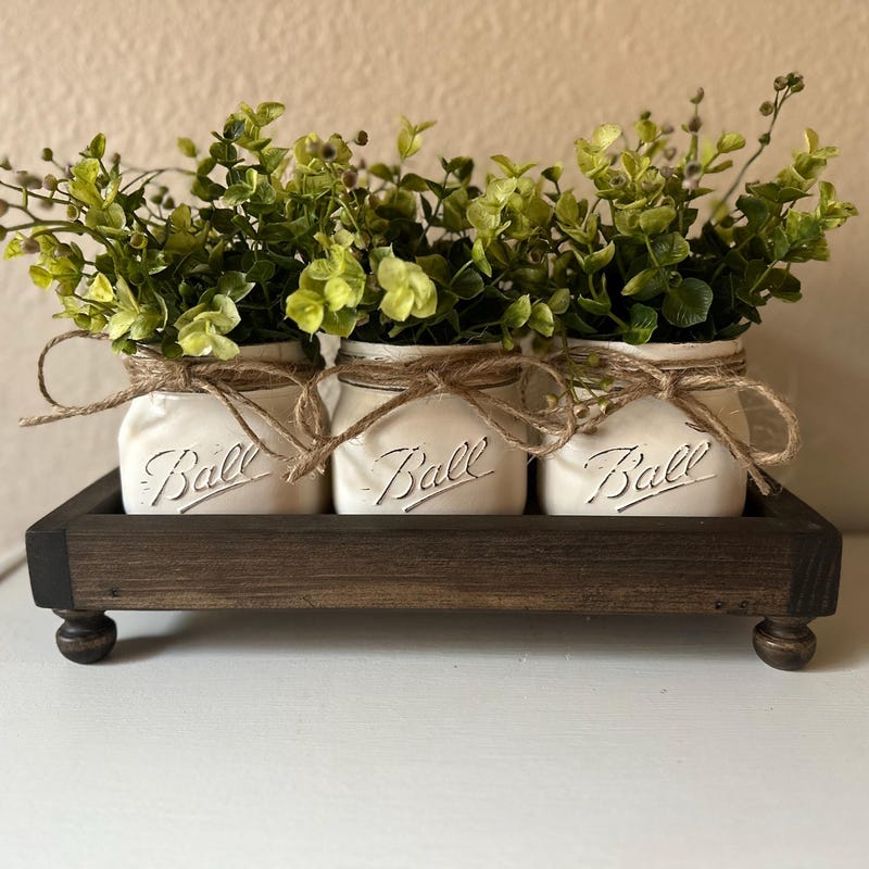 Farmhouse Table Riser Tray - Etsy