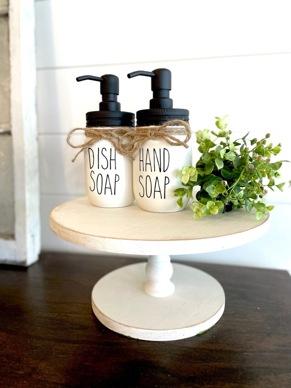 How To Make A DIY Kitchen Soap Tray To Organize Your Dispensers 