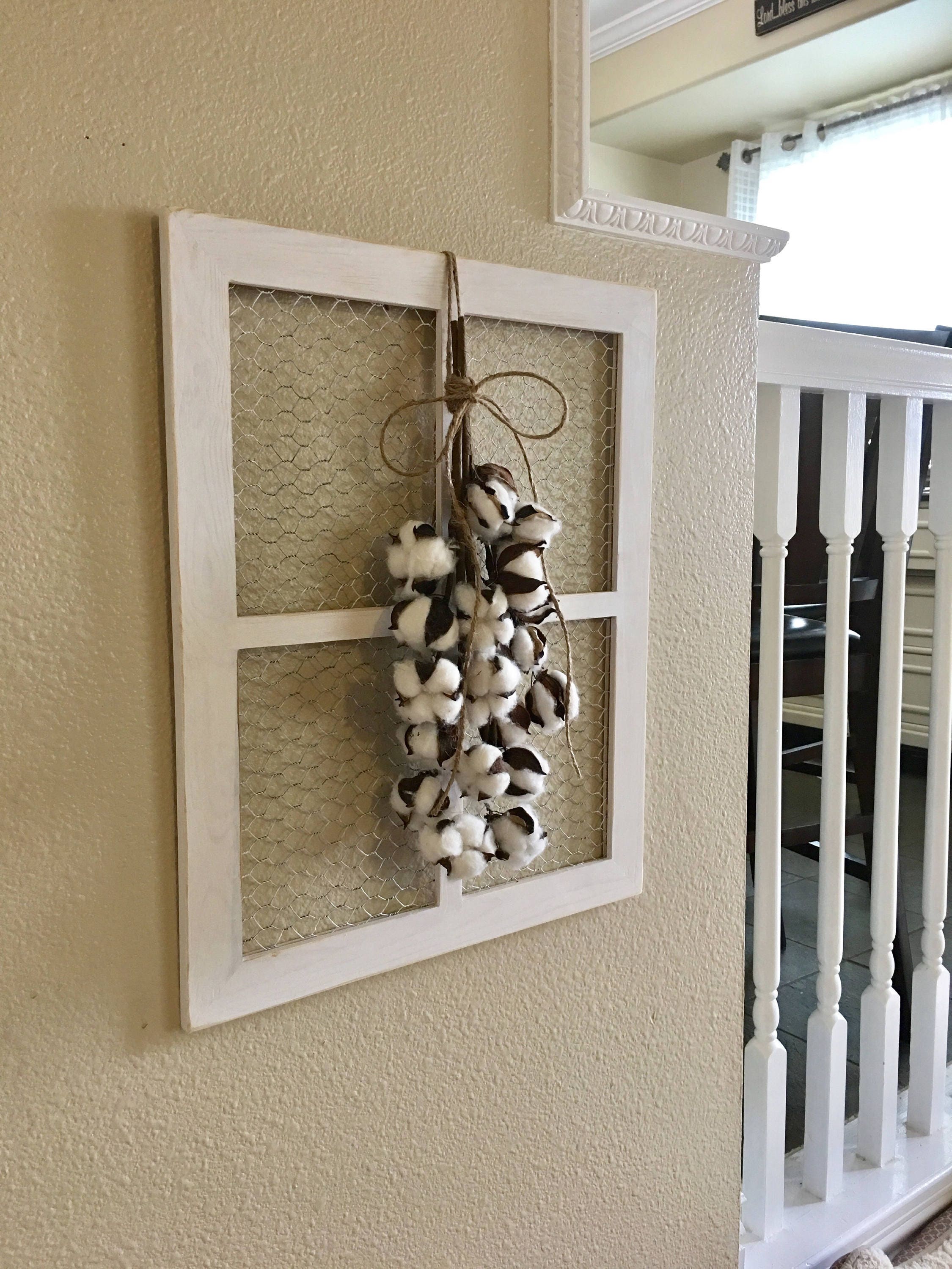 Chicken Wire Frame With Wreath/rustic Wall Decor/farmhouse Decor/home  Sign/farmhouse Wall Decor/home Decor/wall Hanging/wreath/mini Wreath 