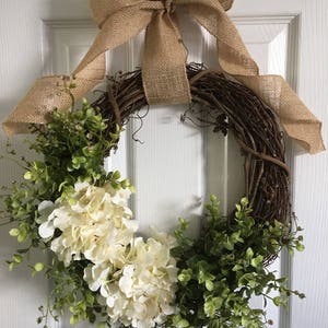 Beautiful Boxwood Wreath, Wreath with Greenery, Front Door Decor, Farmhouse Wreath, Rustic Wreath, Greenery, Farmhouse Decor, Wreaths