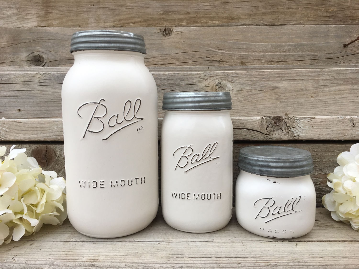 Mason Jar Canister Set Farmhouse Canister Set Mason Jar Etsy