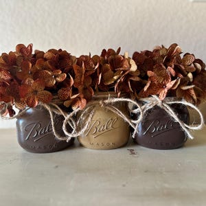 Rustic Shelf Decor, Rustic Bathroom Decor,Brown, Home Decor, Shelf Decorations, Rustic Mason Jars, Brown Mason Jars, Living Room Decor