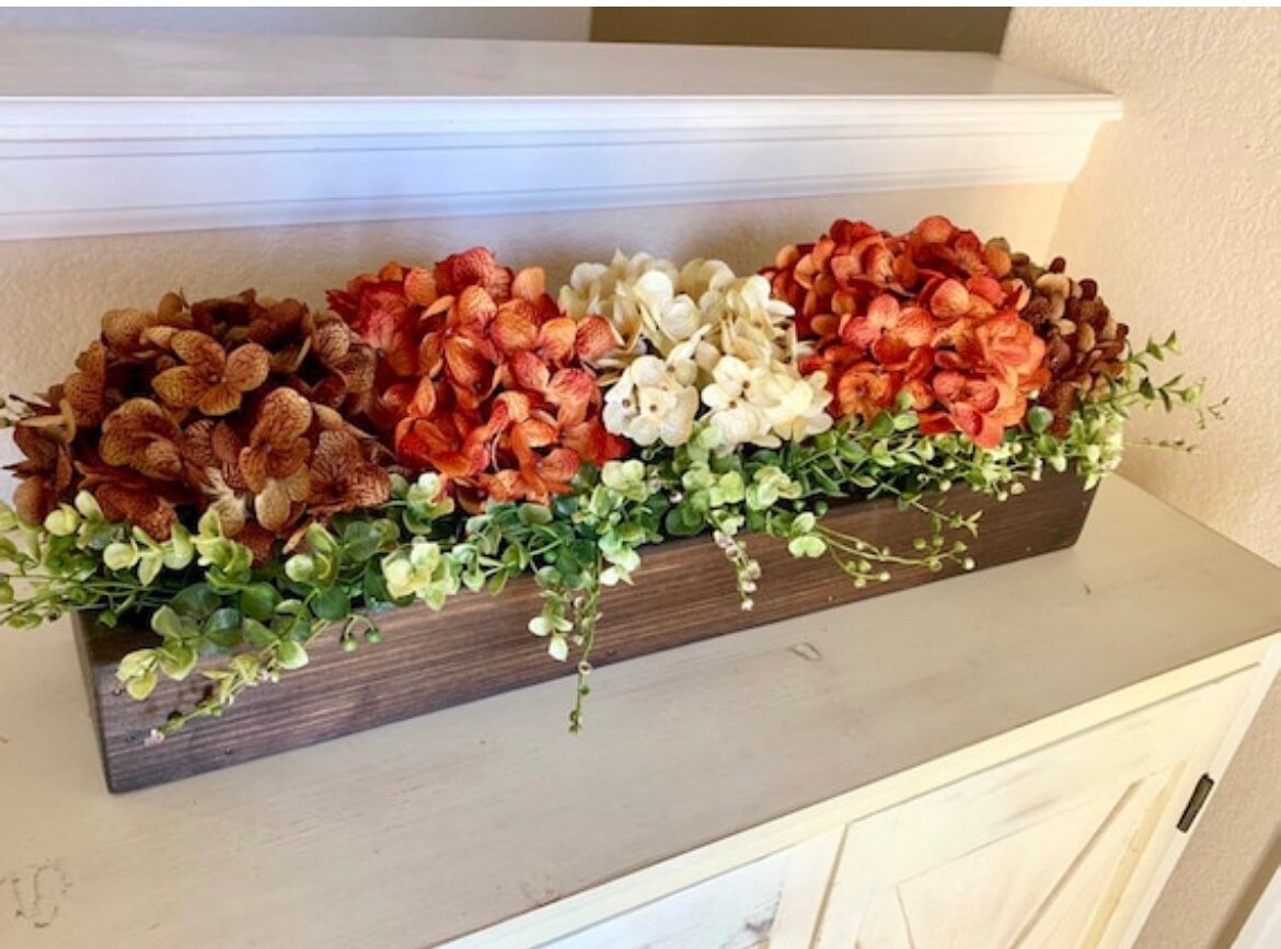 Fall Floral Arrangement Rustic Farmhouse Fall Table Decor | Etsy