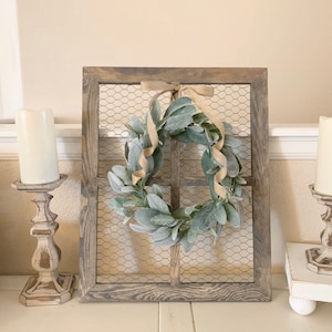 Window Frame, Chicken Wire Decor, Farmhouse Wall Decor, Country Chic Wall Decor, Country Wall Decor, Rustic Wall Decor, Gallery Wall Decor