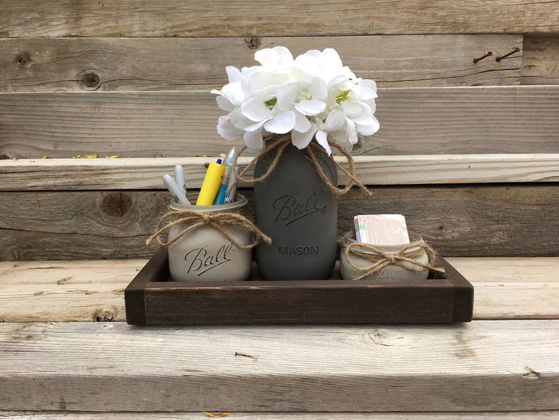 Office Decor New Job Gift Rustic Office Desk Accessories Etsy