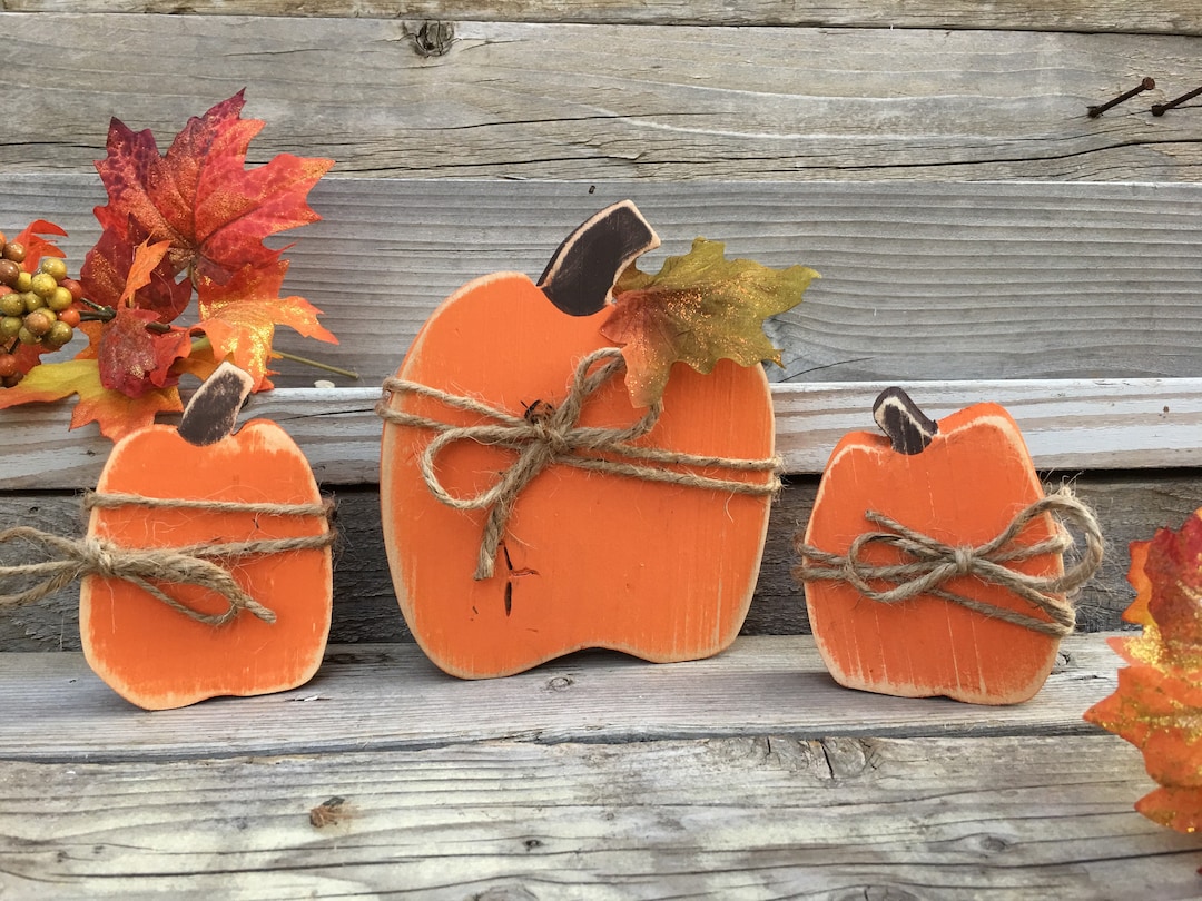 Fall Decorations Primitive Fall Decor Handmade Wood Etsy