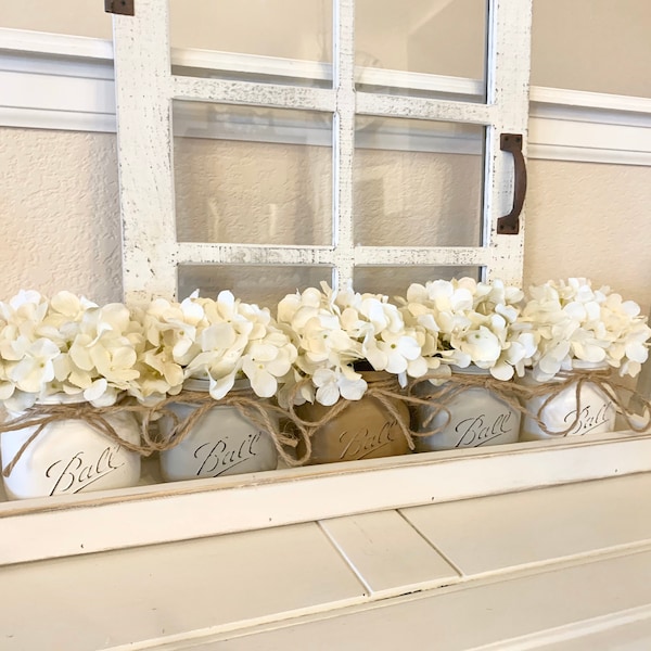 Mason Jar Box Centerpiece Etsy