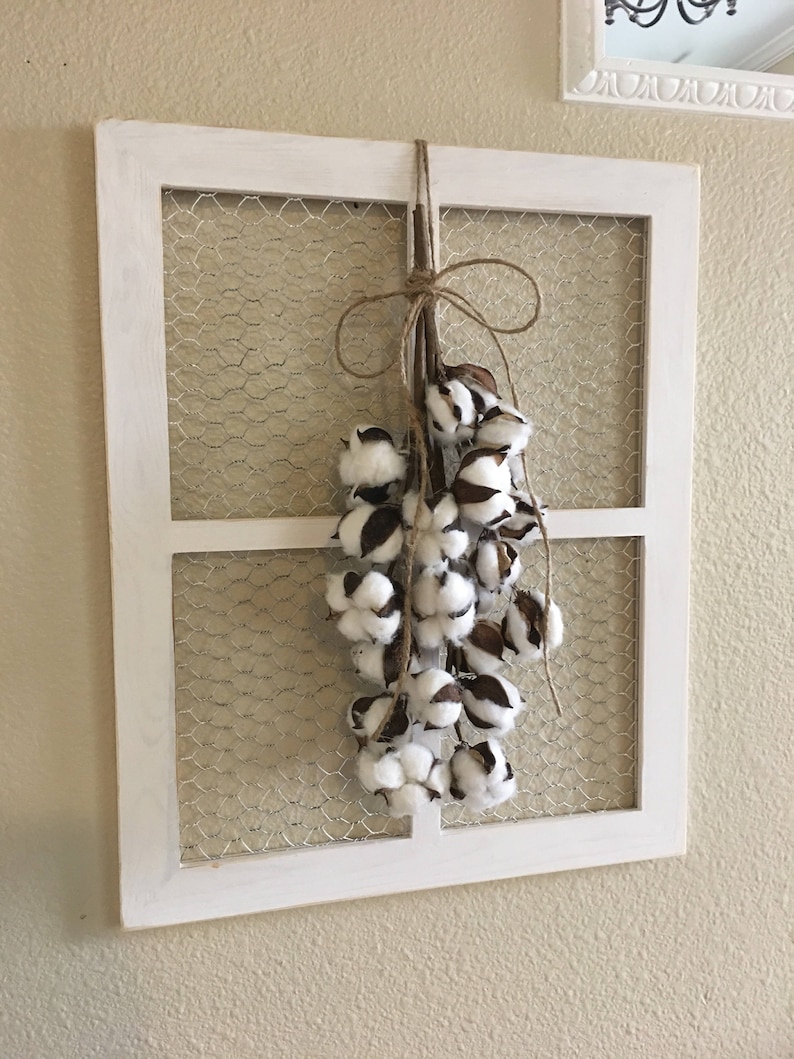 Chicken Wire Window Frame Chicken Wire Decor Farmhouse Wall Etsy
