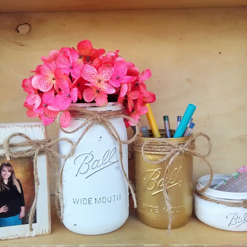 Office Decor New Job Gift Rustic Office Desk Accessories Etsy