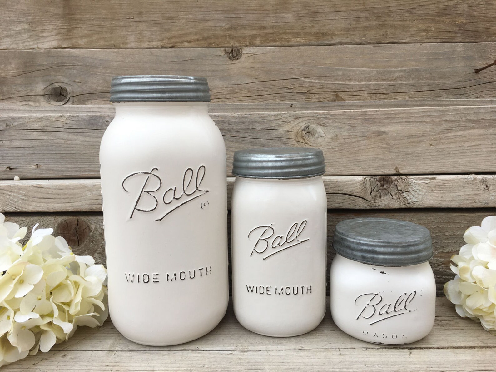 Mason Jar Canister Set Farmhouse Canister Set Mason Jar Etsy