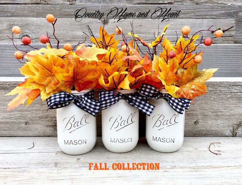Black and white fall decor rustic halloween decor farmhouse Etsy
