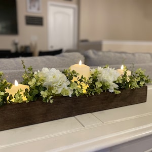 Candle Centerpiece Dining Room Table Kitchen Island Fireplace Mantle 24 ...